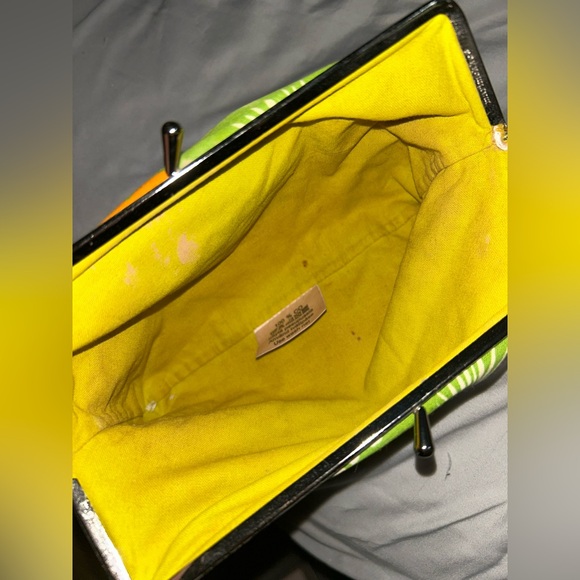 Marimekko Floral Green Kiss Lock Clutch/Pouch - Picture 3 of 9